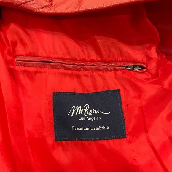 Mr.Bern LA Buttersoft Lambskin Moto Leather Biker Jacket With Silver Hardware - Picture 11 of 15